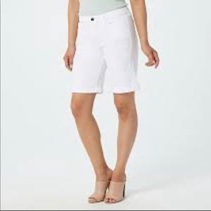 Garnet Hill White Denim Shorts 8